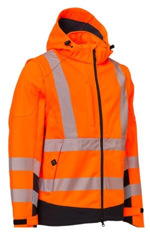 ELKA Visible Xtreme Softshell Jakke med aftagelige ærmer