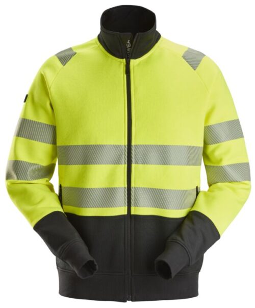 Snickers High-Vis sweatjakke med lang lynlås