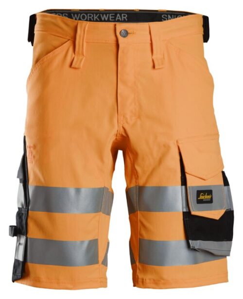 Snickers High-Vis arbejdsshorts med stretch