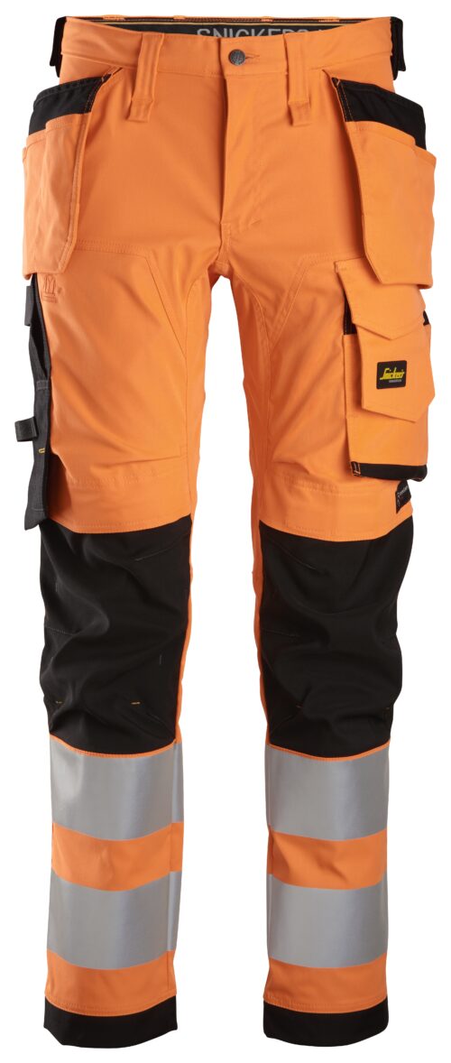 Snickers High-Vis stretch bukser med hylsterlommer