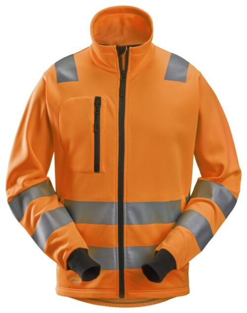 Snickers High-Vis sweatjakke med lang lynlås