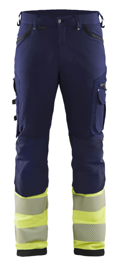 Blåkläder High vis buks 4-vejs stretch