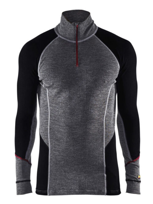 Blåkläder Undertrøje Merinould Half Zip Xwarm