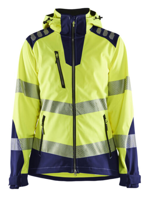 Blåkläder Dame High Vis Softshelljakke