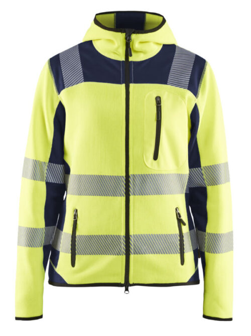 Blåkläder Dame High Vis Strikket Softshell Jakke