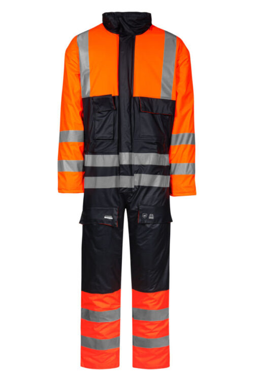 Hi-Vis vinterkedeldragt i PU kvalitet med quiltet foer