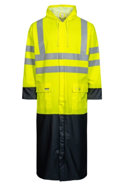 Hi-Vis regnjakke i PU kvalitet