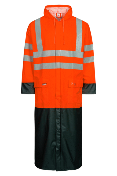 Hi-Vis regnjakke i PU kvalitet