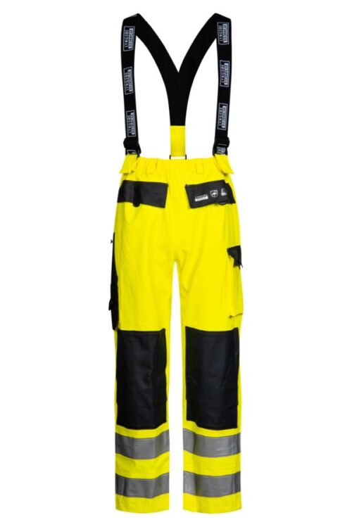Hi-Vis regnbukser i kraftig PU/PVC kvalitet
