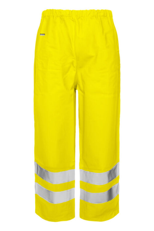 Hi-Vis regnbukser i kraftig PU/PVC kvalitet