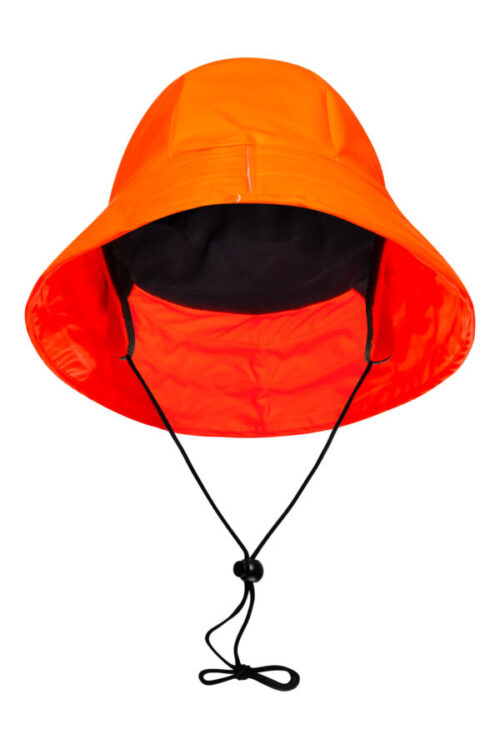 Sydvest med justerbar hagerem og fleece foer