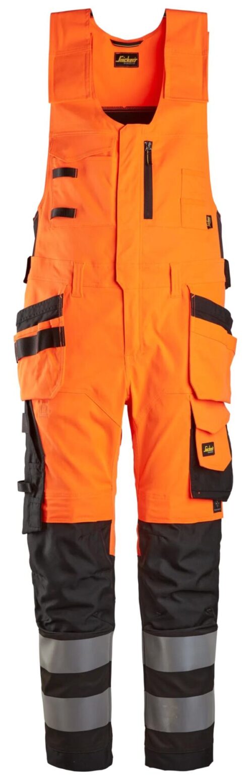Snickers High-Vis helbukser med hylsterlommer Klasse 2