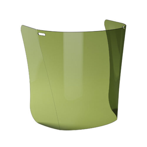 Grønt visir af polykarbonat