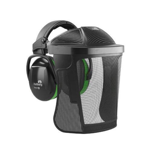 Secure 1 Hovedbøjle + visir med trådnet af nylon