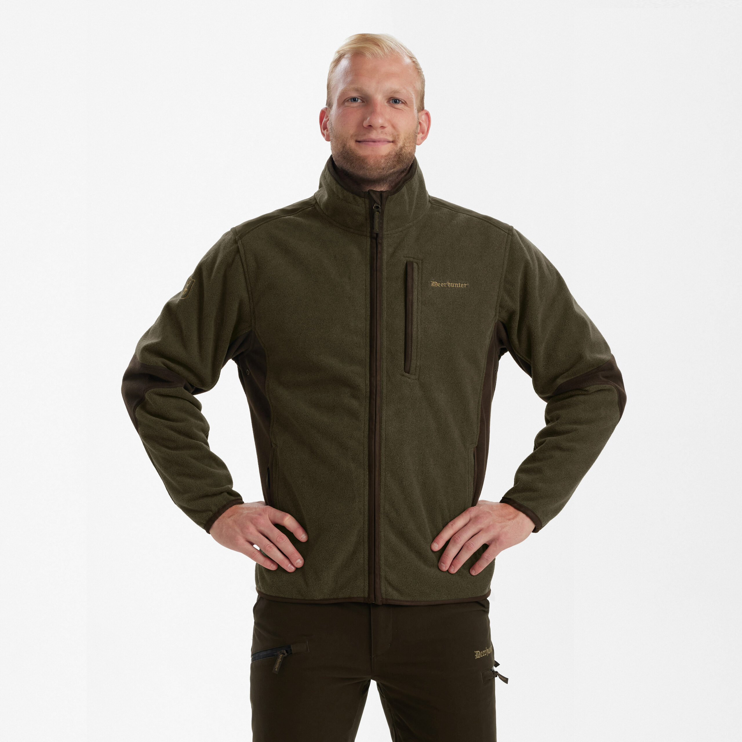 D_M_F_5515-371_1 Gamekeeper Bonded Fleecejakke