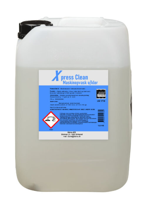 Maskinopvask uden klor 12,5 kg - Xpress Clean
