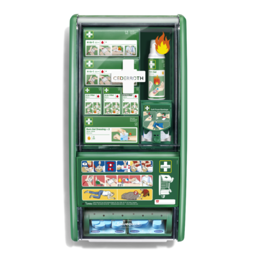 Detectable Plasters First Aid & Burn Station