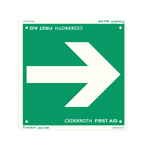 Escape Route Arrow Sign